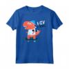 Hey Dude, Skating Tee shirts, Dinosaur Cool Graphic Designs Maglietta - Roar and Roll Funny Dino T-shirt for Kids and Adults