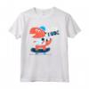 Hey Dude, Skating Tee shirts, Dinosaur Cool Graphic Designs Maglietta - Roar and Roll Funny Dino T-shirt for Kids and Adults