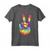 Peace Hand Sign Tie Dye Maglietta for Boys Girls - Unique Hippie Peace Sign Design for Friends and Family