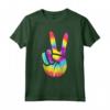 Peace Hand Sign Tie Dye Maglietta for Boys Girls - Unique Hippie Peace Sign Design for Friends and Family