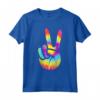 Peace Hand Sign Tie Dye Maglietta for Boys Girls - Unique Hippie Peace Sign Design for Friends and Family