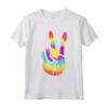 Peace Hand Sign Tie Dye Maglietta for Boys Girls - Unique Hippie Peace Sign Design for Friends and Family