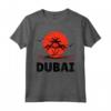 Dubai 80s Palm Sunset - Tropical Beach Summer Maglietta - Vintage Retro Design for Beach Lovers