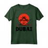 Dubai 80s Palm Sunset - Tropical Beach Summer Maglietta - Vintage Retro Design for Beach Lovers