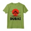 Dubai 80s Palm Sunset - Tropical Beach Summer Maglietta - Vintage Retro Design for Beach Lovers