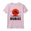 Dubai 80s Palm Sunset - Tropical Beach Summer Maglietta - Vintage Retro Design for Beach Lovers