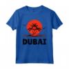 Dubai 80s Palm Sunset - Tropical Beach Summer Maglietta - Vintage Retro Design for Beach Lovers