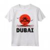 Dubai 80s Palm Sunset - Tropical Beach Summer Maglietta - Vintage Retro Design for Beach Lovers
