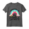 Big Sister promossa a Big Sister 2023 - Toddler Girls Rainbow Maglietta per Annuncio Gravidanza - Ideale per Sorprendere la Sorella Maggiore
