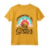 Big Sister promossa a Big Sister 2023 - Toddler Girls Rainbow Maglietta per Annuncio Gravidanza - Ideale per Sorprendere la Sorella Maggiore