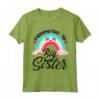 Big Sister promossa a Big Sister 2023 - Toddler Girls Rainbow Maglietta per Annuncio Gravidanza - Ideale per Sorprendere la Sorella Maggiore