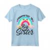 Big Sister promossa a Big Sister 2023 - Toddler Girls Rainbow Maglietta per Annuncio Gravidanza - Ideale per Sorprendere la Sorella Maggiore