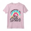 Big Sister promossa a Big Sister 2023 - Toddler Girls Rainbow Maglietta per Annuncio Gravidanza - Ideale per Sorprendere la Sorella Maggiore