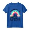 Big Sister promossa a Big Sister 2023 - Toddler Girls Rainbow Maglietta per Annuncio Gravidanza - Ideale per Sorprendere la Sorella Maggiore
