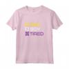Funny Non-Binary Pride Quote - Not A Girl Not A Boy Tired Non-Binary Flag Maglietta - LGBTQ+ Pride Tee for Genderqueer