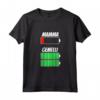 Divertente Carica Batteria Madre Mamma Gemelli Annuncio 2021 Maglietta - Regalo per Mamma di Gemelli - Ideale per Natale e Compleanno