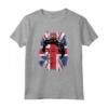 Elisabetta Regina d'Inghilterra - Maglietta Union Jack Pop Art Yas Queen - Memorabilia Reale Monarchia Britannica