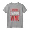 Attenzione! Potrebbe Contenere Vino - Maglietta Regalo Divertente per Amante del Vino - Ideale per Feste e Regali