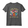 Love Peace and My Ukulele - Cool Retro Ukulele Maglietta - Ideale per Musicisti e Amanti dell'Ukulele - Regalo Unico per Suonatori di Ukulele