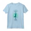 Donna che fa una Posa Yoga con Albero della Vita - Maglietta Yoga per Yogi e Yogini - Design Unico per la Meditazione