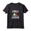 Italia Sta con Ucraina - Ucraina Bandiera Italiana Tees Maglietta per Mostrare Solidarietà - Ideale per Regalare a Papà, Mamma, Nonno o Nonna