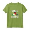 Italia Sta con Ucraina - Ucraina Bandiera Italiana Tees Maglietta per Mostrare Solidarietà - Ideale per Regalare a Papà, Mamma, Nonno o Nonna