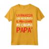 Scritte Divertenti - La Ragazza Che Ha Rubato il Mio Cuore Mi Chiama Papà - Maglietta Divertente per la Festa del Papà - Marca HapTiger