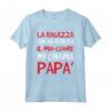 Scritte Divertenti - La Ragazza Che Ha Rubato il Mio Cuore Mi Chiama Papà - Maglietta Divertente per la Festa del Papà - Marca HapTiger