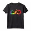 Love is Love Shirt - Rainbow Splatter LGBT Pride Tee - Inspirational LGBTQ Gay Pride Maglietta - Support Love and Acceptance