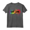 Love is Love Shirt - Rainbow Splatter LGBT Pride Tee - Inspirational LGBTQ Gay Pride Maglietta - Support Love and Acceptance