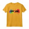 Love is Love Shirt - Rainbow Splatter LGBT Pride Tee - Inspirational LGBTQ Gay Pride Maglietta - Support Love and Acceptance