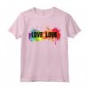 Love is Love Shirt - Rainbow Splatter LGBT Pride Tee - Inspirational LGBTQ Gay Pride Maglietta - Support Love and Acceptance
