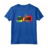 Love is Love Shirt - Rainbow Splatter LGBT Pride Tee - Inspirational LGBTQ Gay Pride Maglietta - Support Love and Acceptance
