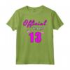 Official Teenager 13 - Maglietta Compleanno Ragazze per 13° Compleanno - Ideale Regalo per Adolescente