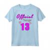 Official Teenager 13 - Maglietta Compleanno Ragazze per 13° Compleanno - Ideale Regalo per Adolescente