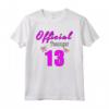 Official Teenager 13 - Maglietta Compleanno Ragazze per 13° Compleanno - Ideale Regalo per Adolescente