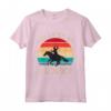 Save A Horse Ride A Cowboy - Vintage Western Horseback Riding Maglietta for Girls - Ideal Gift for Cowgirl Birthday or Christmas