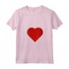 Cuore Rosso San Valentino - Maglietta con Collo a V Fresca per Festa degli Innamorati - Ideale per Ballo e Regalo di San Valentino