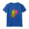 Carino Cartoon Cactus e Palloncino Abbraccio Amore T-Shirt - Ideale per San Valentino - Regalo Unico e Divertente