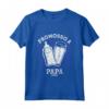 Festa Del Papà Figlio Figlia Bambino - Promosso A Papà 2023 Maglietta - Idea Regalo per Papà in Attesa - Disponibile in Blu e Rosa