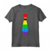Gay Pride Cravatta Arcobaleno Maglietta - LGBTQ Rainbow Necktie Shirt - Support Pride Rights