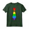 Gay Pride Cravatta Arcobaleno Maglietta - LGBTQ Rainbow Necktie Shirt - Support Pride Rights