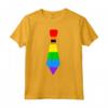 Gay Pride Cravatta Arcobaleno Maglietta - LGBTQ Rainbow Necktie Shirt - Support Pride Rights