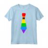 Gay Pride Cravatta Arcobaleno Maglietta - LGBTQ Rainbow Necktie Shirt - Support Pride Rights