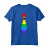 Gay Pride Cravatta Arcobaleno Maglietta - LGBTQ Rainbow Necktie Shirt - Support Pride Rights