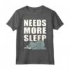 Needs more sleep - Design Elefante Maglietta - Regalo Divertente per Chi Ama Dormire - Leggera e Comoda