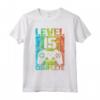 Livello 15 Completo - Maglietta 15° Compleanno Uomo Gamer - Idea Regalo Cool per Ragazzi - Design Mimetico Vintage