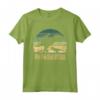 Papasaurus 3 Bambini - Maglietta Vintage Retro Sunset per il Papà Dinosaur Lover - Ideale per la Festa del Papà