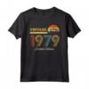Born In 1979 - Regalo Vintage 41 Anni Compleanno Uomo Donna Maglietta - Ideale per Figli, Figlie, Fratelli, Sorelle, Zii o Amici