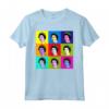 Elizabeth Nine Piastrelle Quadrate Pop Art Regina d'Inghilterra Maglietta - Yas Queen of England - Abbigliamento Reale e Unico